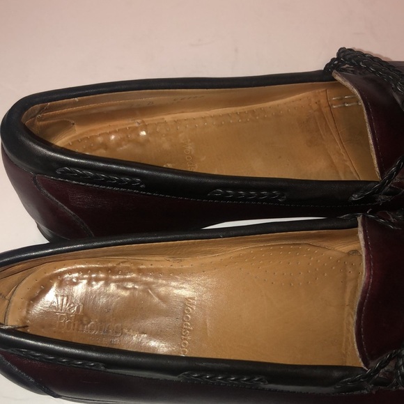 Allen Edmonds Cardamon and Black Woodstock Kiltie Leather Loafers - Picture 10 of 10